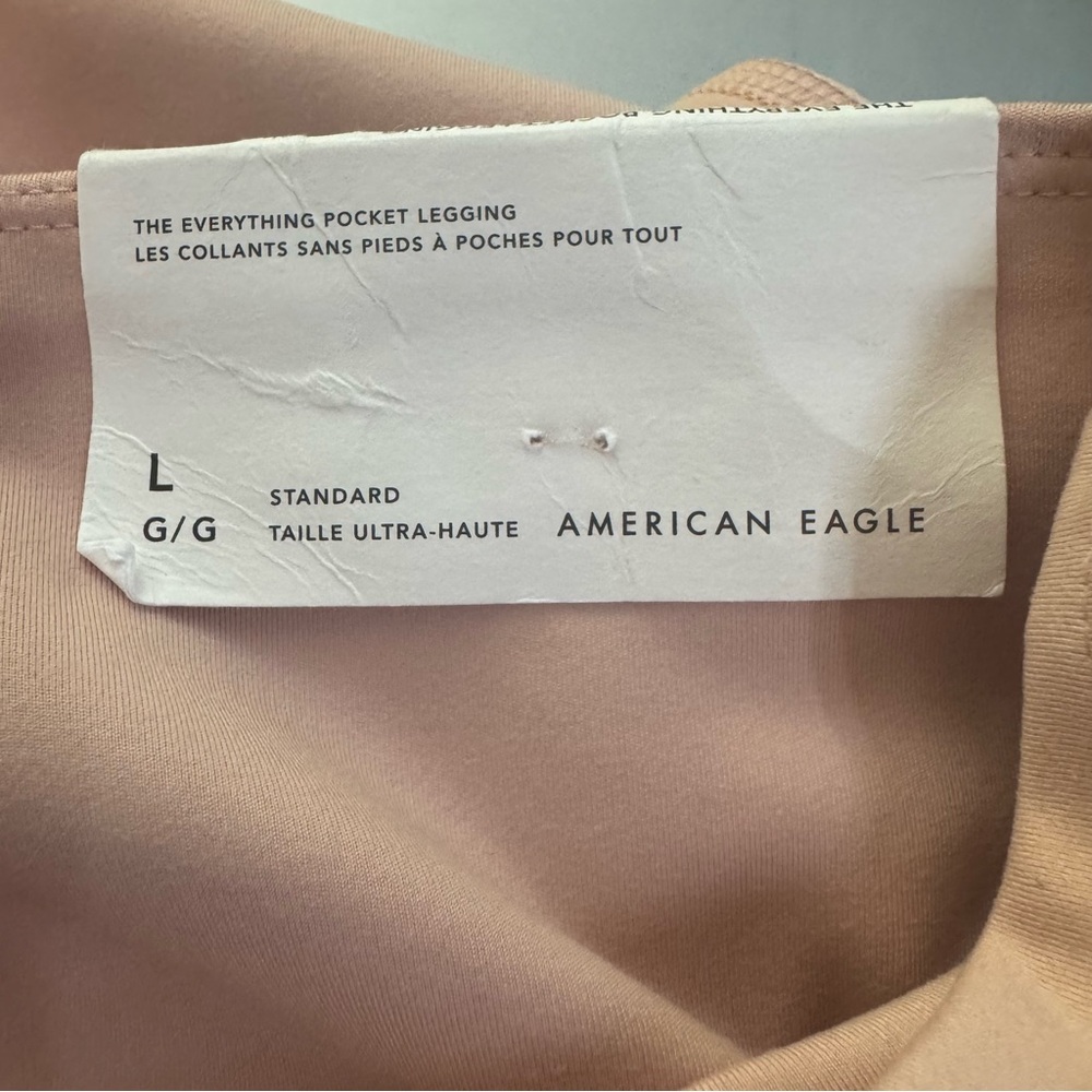 American Eagle The Everything Pocket Leggings in Blush. Hi-Rise. NWT FLAW. Large - Picture 10 of 16